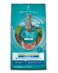 Alimento seco para gatos de edad avanzada Purina ONE Plus Indoor Advantage