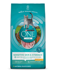 Purina ONE® +Plus Sensitive Skin & Stomach Dry Cat Food