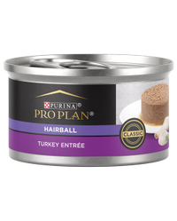 Purina Pro Plan clásico de pavo que controla la formación de bolas de pelo