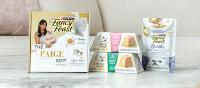 The Paige Edit box and products, featuring Fancy Feast Gems and Classic Broths.