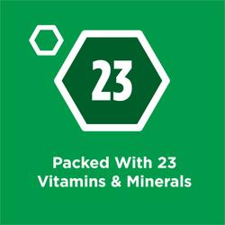Packed with twenty three vitamins and minerals