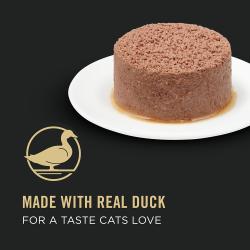Hecho con carne real de pato para lograr un sabor que a los gatos les encanta