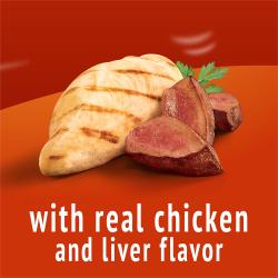 Con sabor a hígado y pollo reales