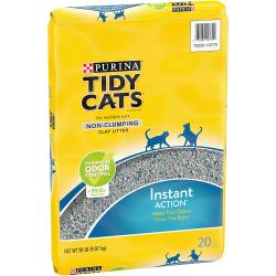 Parte delantera del paquete de arena no aglomerante para gatos Tidy Cats Instant Action