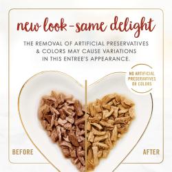 nuevo aspecto de fancy feast de carne de res e hígado asado en salsa preparada con jugo de cocción