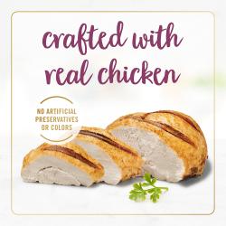 Elaborado con carne de pollo real