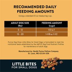dc de cantidades de alimentación de pequeños bocados
