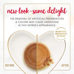 Nueva imagen, misma delicia. La eliminación de conservantes y colorantes artificiales puede causar variaciones en la apariencia de este alimento. Sin conservantes ni colorantes artificiales.