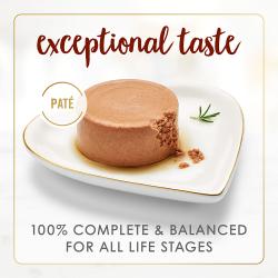 Sabor excepcional. Completo y equilibrado en un 100 % para todas las etapas de vida.