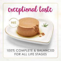 Sabor excepcional. Nutrición 100 % completa y equilibrada para todas las etapas de la vida.