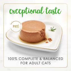 Sabor excepcional. Nutrición 100 % completa y equilibrada para todas las etapas de la vida.