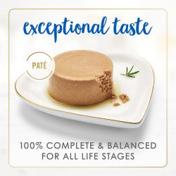 Sabor excepcional. Nutrición 100 % completa y equilibrada para todas las etapas de la vida.