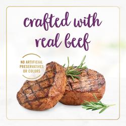 Crafted with real beef