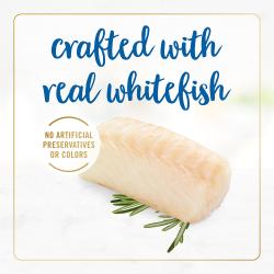 Fance feast cheddar delights whitefish cat food