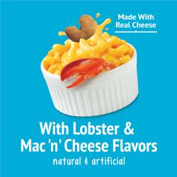 With Lobster & Mac ‘n’ Cheese Flavors. Natural & Artificial. Made With Real Cheese.
