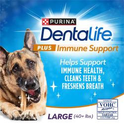 DentaLife Plus Immune Support ayuda a apoyar el sistema inmunitario, limpia los dientes y refresca el aliento.