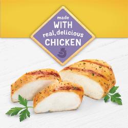 hecho con pollo real y delicioso