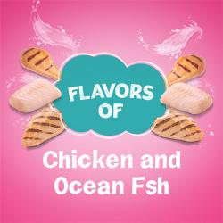 Sabores de pollo y pescado