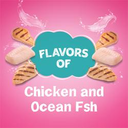 Sabores de pollo y pescado