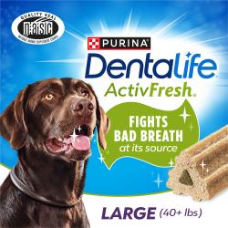 DentaLife ActivFresh fights bad breath at its source. Large (40+ lbs)