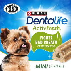 DentaLife ActivFresh fights bad breath at its source. Mini (5-20 lbs).
