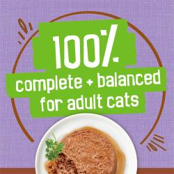 100% complete and balanced for adult cats.