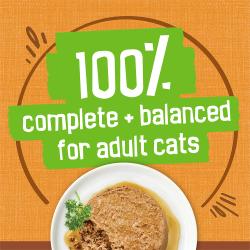 Nutrición 100 % completa y equilibrada para gatos adultos.