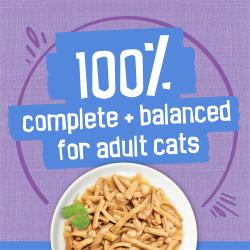 100% complete and balanced for adult cats.