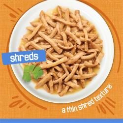 Shreds. A thin shred texture.