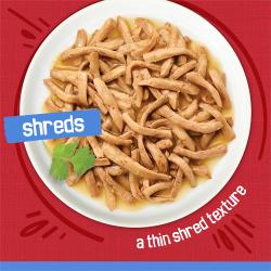 Shreds. A thin shred texture.