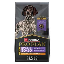 Fórmula de pollo y arroz de Purina Pro Plan Sport Performance 30/20