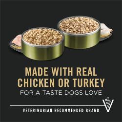 Elaborado con pollo y pavo reales