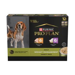 Paquete surtido de Purina Pro Plan Control de peso con pollo y arroz y carne de pavo y arroz