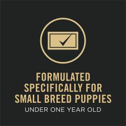 Formulado específicamente para cachorros de razas pequeñas