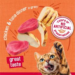 Made with real chicken and tuna