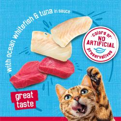Made with real ocean whitefish and tuna