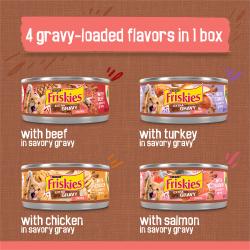Friskies Extra Gravy Chunky Wet Cat Food Variety Pack 24 Count