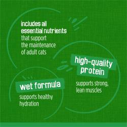 Includes all essential nutrients that support the maintenance of adult cats