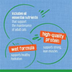 Includes all essential nutrients that support the maintenance of adult cats