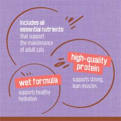 Incluye todos los nutrientes esenciales para gatos adultos