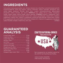 Ingredients and guaranteed analysis