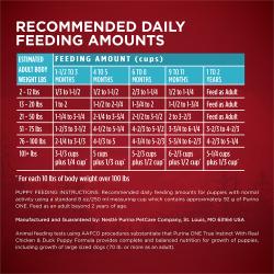 recommended daily feeding amounts