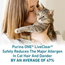 Purina ONE LiveClear Alimento para gatos adultos con reducción de alergias