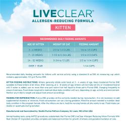 Purina ONE LiveClear Comida Seca para Gatitos que Reduce Alergias