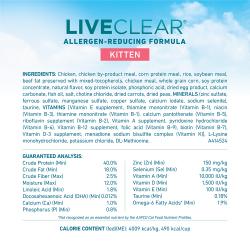Purina ONE LiveClear Allergy Reducing Dry Kitten Food