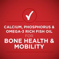 Aceite de pescado rico en calcio, fósforo y omega-3 para la salud ósea y la movilidad