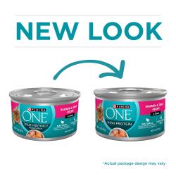 Purina ONE Natural, High Protein Cat Food, Salmon and Trout Recipe in Sauce
