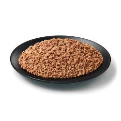 Purina Pro Plan Sport high protein beef and bison wet dog food in a dish