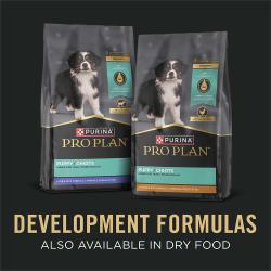 Two bags of Purina Pro Plan dry puppy food