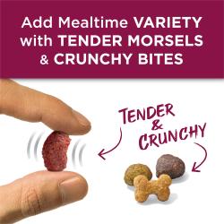 add mealtime variety with tender morsels and crunchy bites